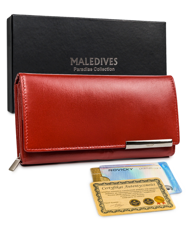 Гаманець жіночий MALEDIVES RD-12-GCL-M RED